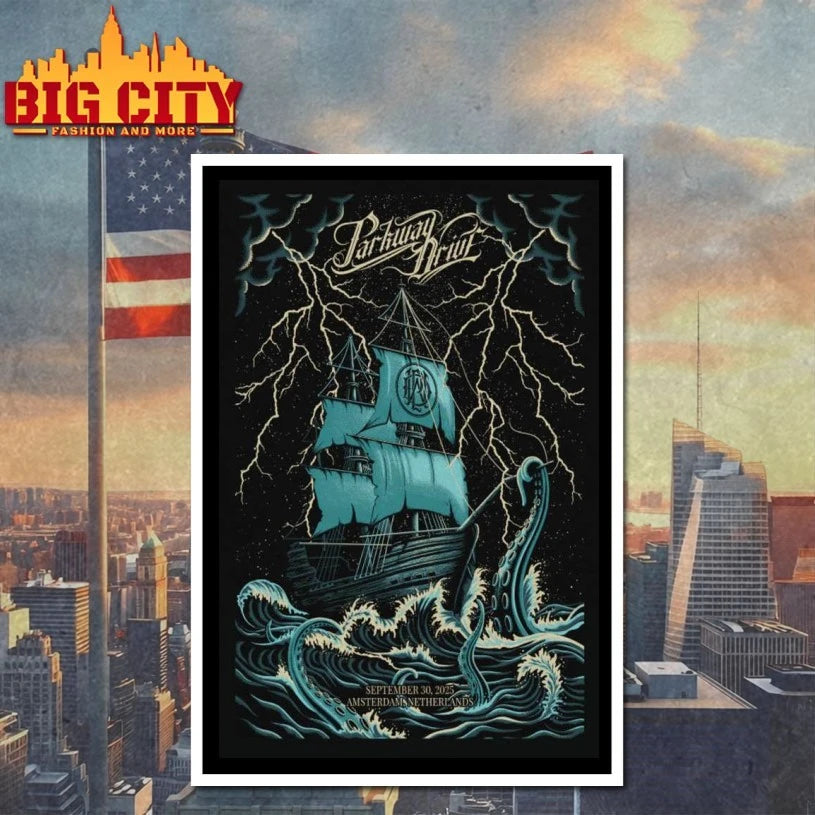 2025 Parkway Drive Amsterdam, Netherlands Event Poster shirts