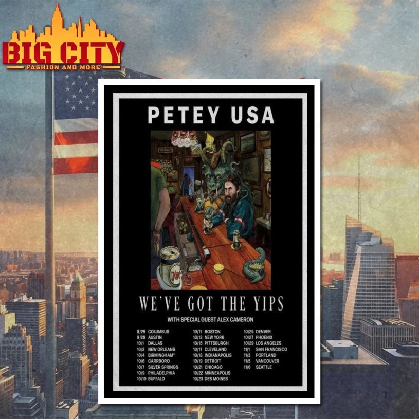 2025 Petey USA Fall Tour Poster shirts