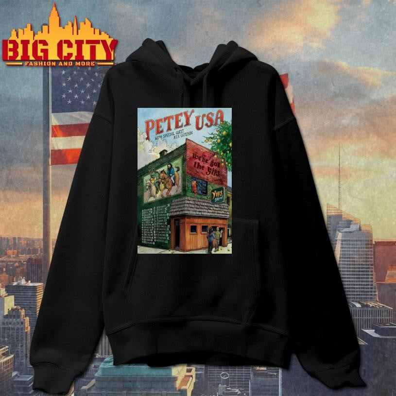 2025 Petey USA We’ve Got The Yips Tour Poster Shirt