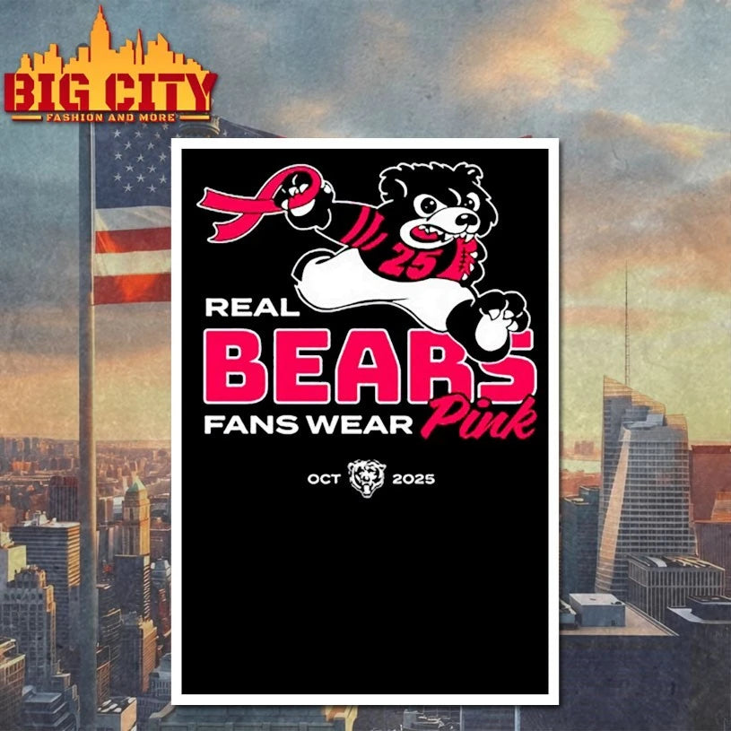 2025 Real Bears Fans Wear Pink shirt