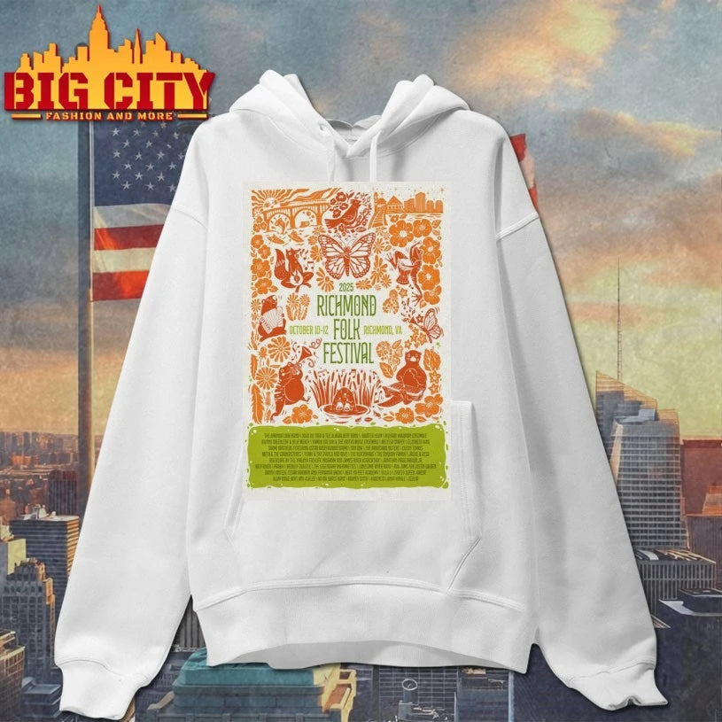2025 Richmond Folk Festival Oct 10-12 Richmond, VA Poster shirt