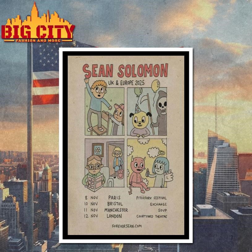2025 Sean Solomon Tour UK &amp; EU Poster Shirt