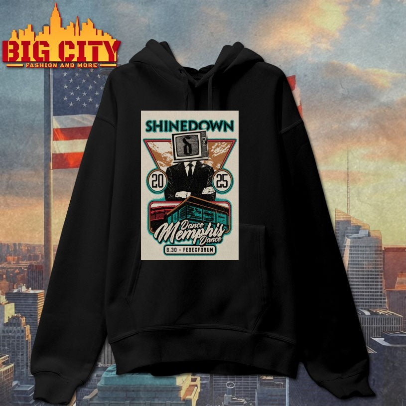 2025 Shinedown Memphis, TN Poster Shirts
