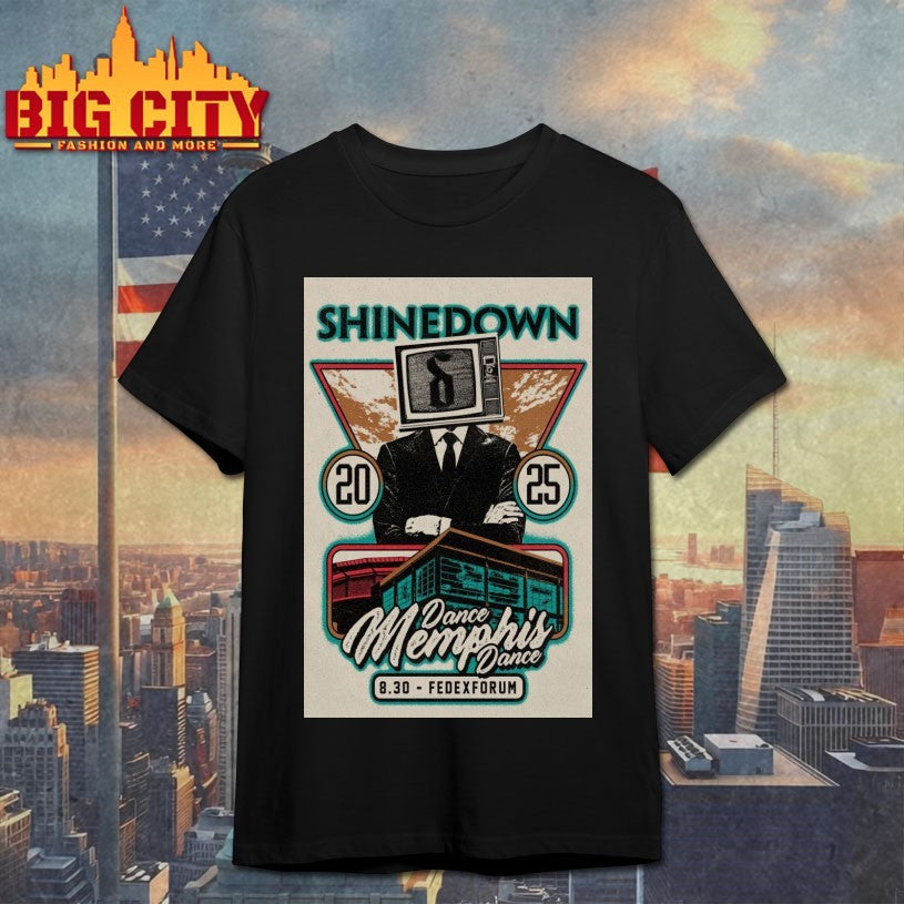 2025 Shinedown Memphis, TN Poster Shirts