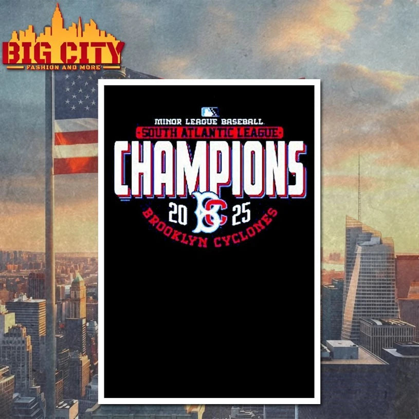 2025 South Atlantic League Champions Brooklyn Cyclones Giveaway Shirt