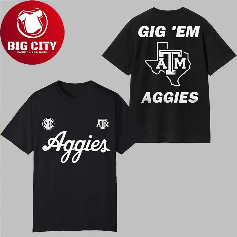 2025 Texas A&amp;M Aggies Gig ‘Em Two Side Shirt