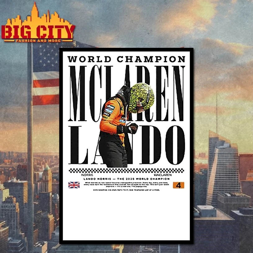 2025 World Champion Lando Norris McLaren shirt
