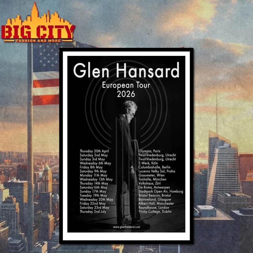 2026 Glen Hansard European Tour Poster shirt