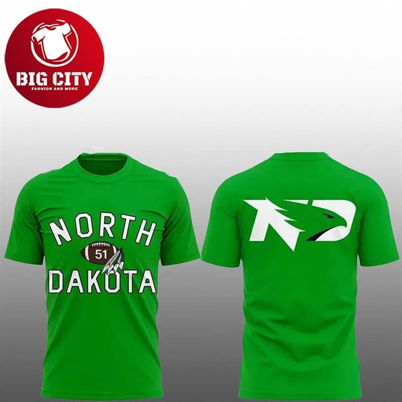 2026 North Dakota Fighting Hawks Coach Eric Schmidt Two Sided Shirt