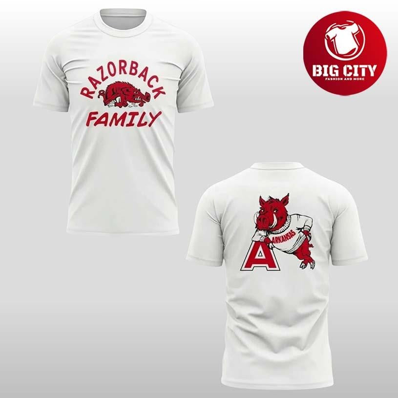2026 Razorback Family Arkansas Razorbacks Two Sided Shirt