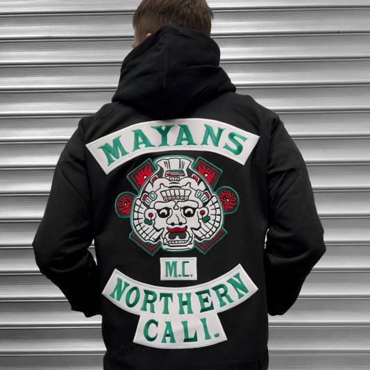 Sons Of Anarchy Mayans Embroidered Patch Hoodie