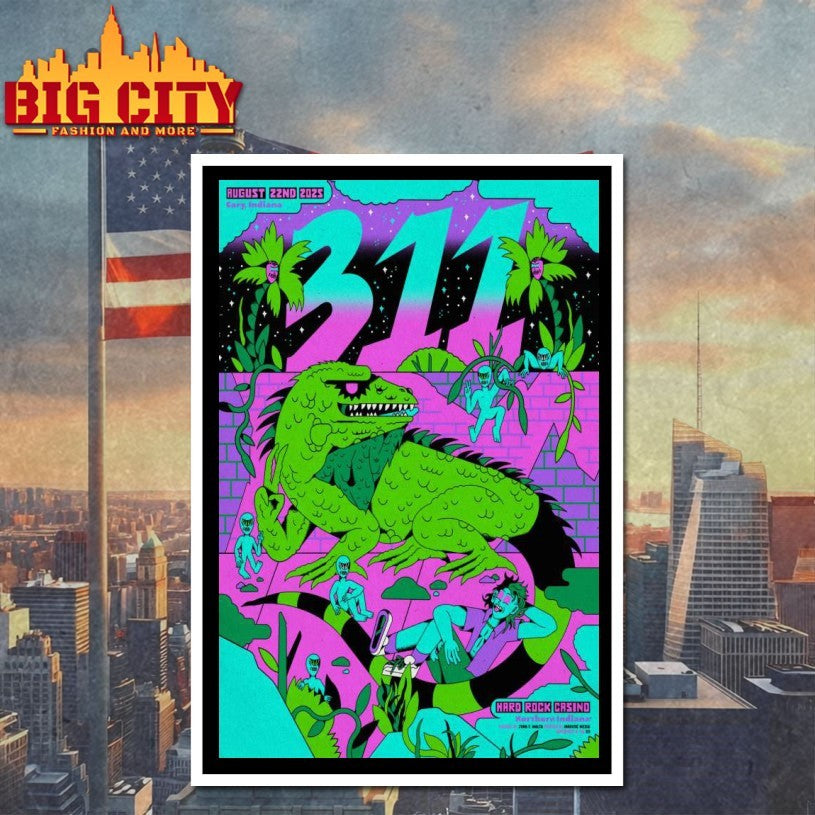 311 Unity Tour 2025 Gary, IN Event Poster Shirt