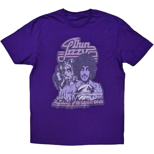 Thin Lizzy T-Shirt: Vagabonds of the Western World Mono Distressed