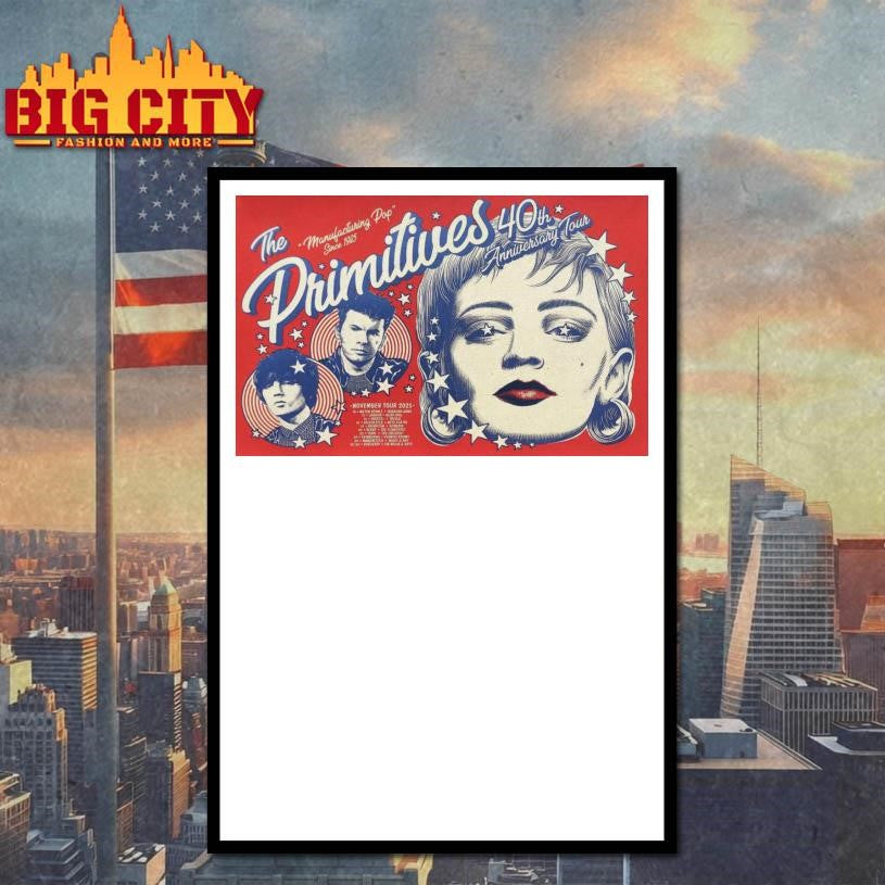 40th Anniversary UK Tour The Primitives Poster Shirt