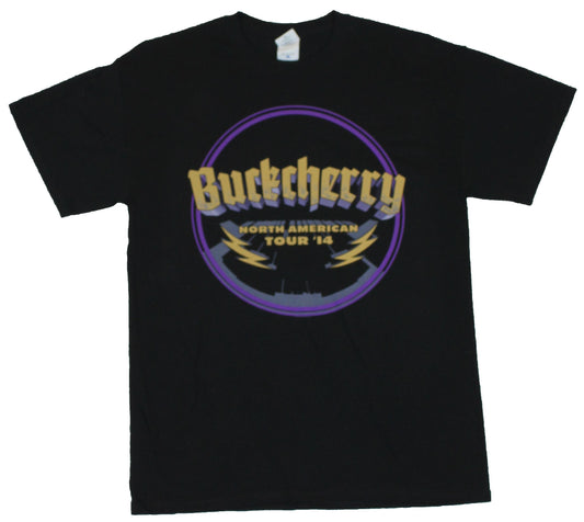 Buckcherry  Mens T-Shirt - 2014 North American Tour Circle Image