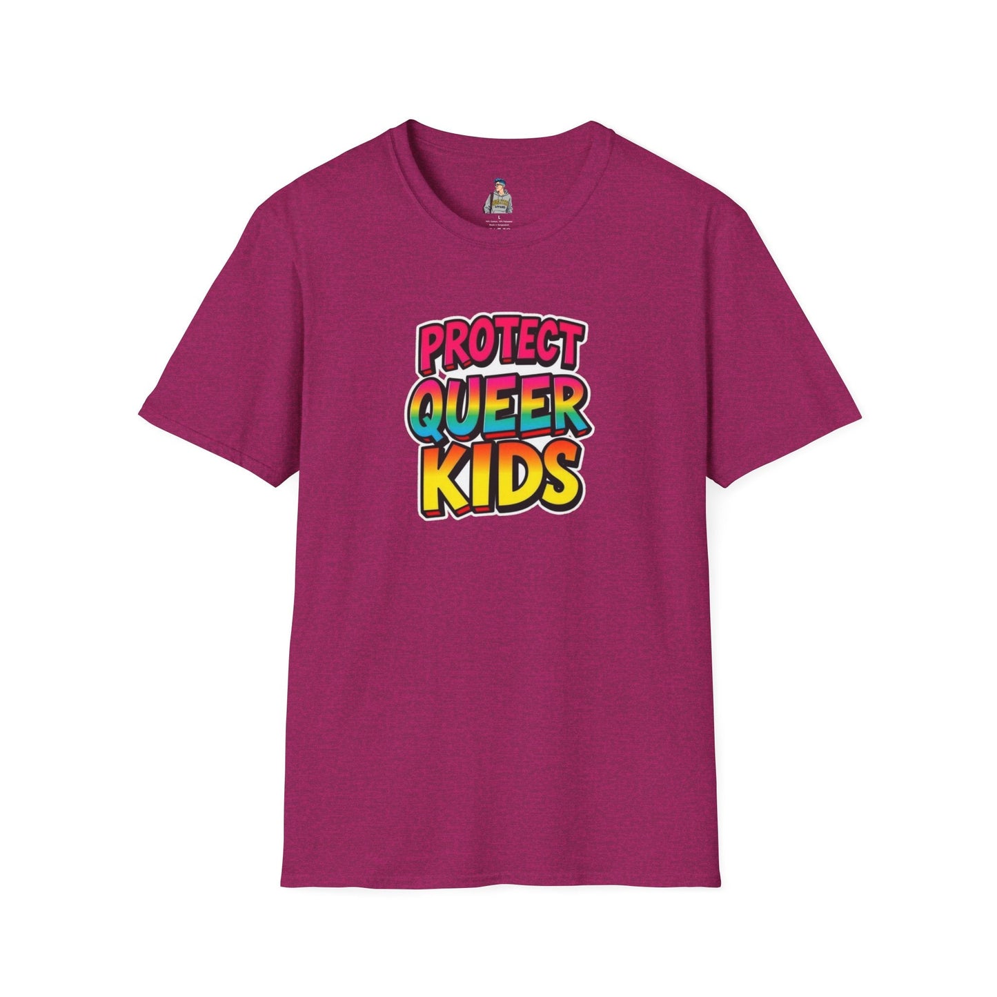 Protect Queer Kids Unisex Softstyle T-Shirt | Inclusive & Comfortable Tee