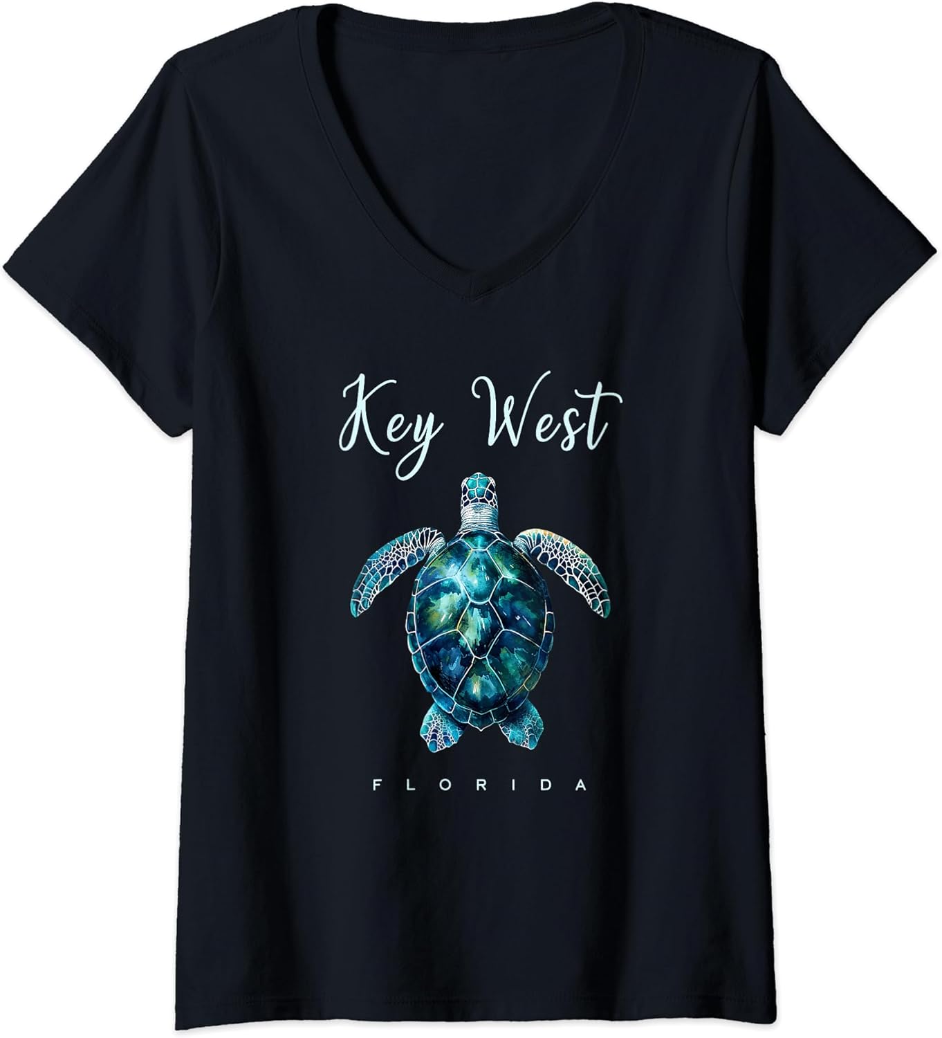 Key West Florida Watercolor Sea Turtle