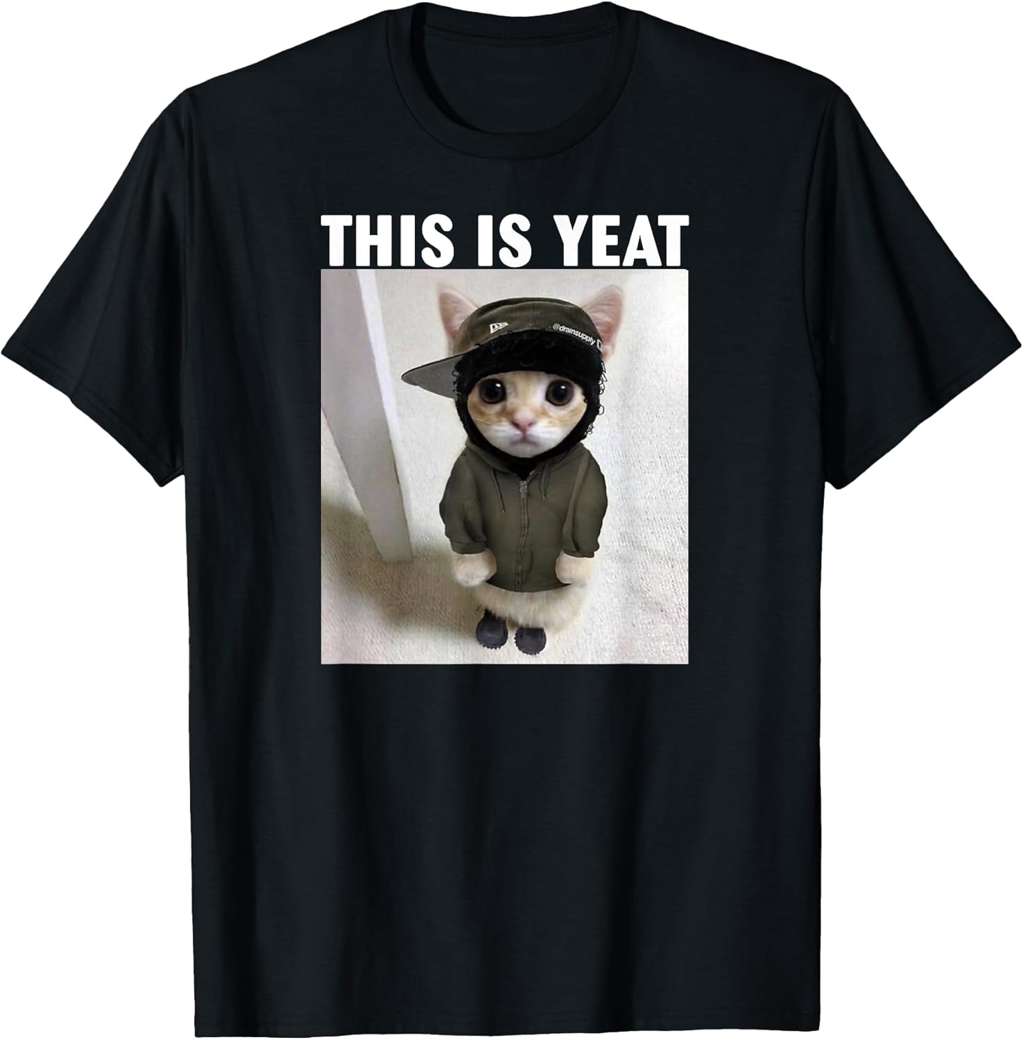 Funny Cat this is Yeat Meme For Men Women