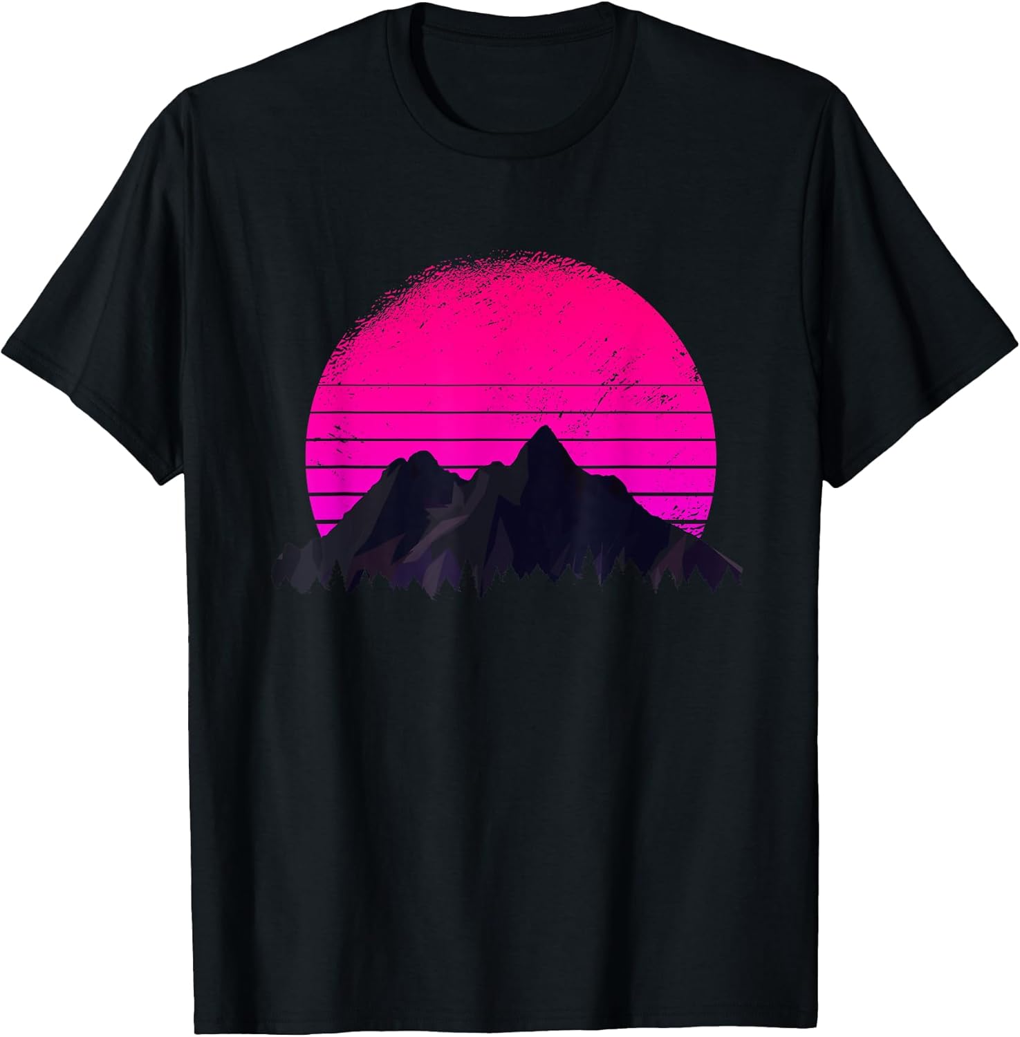 Cool Vaporwave Mountain Apparel