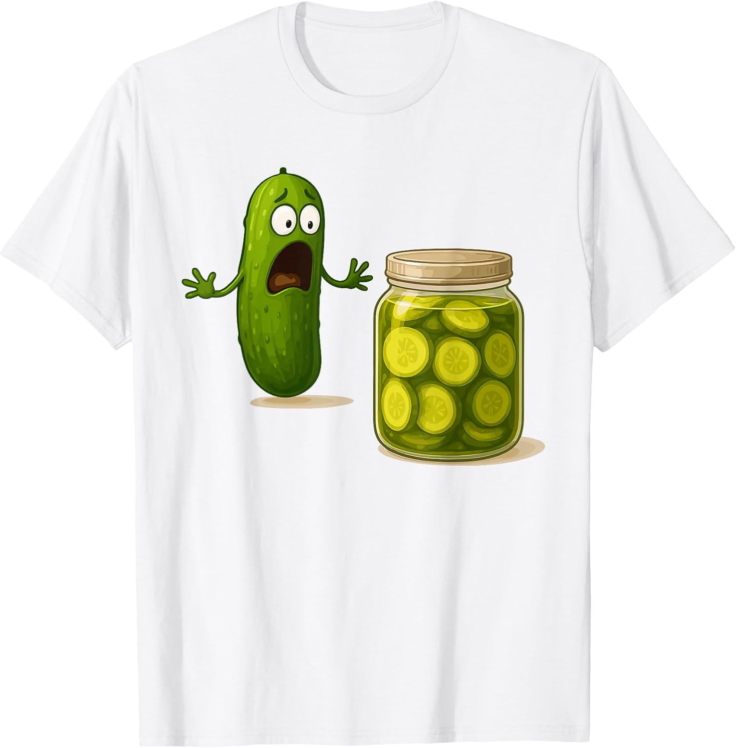 Funny Pickle Screaming Cucumber Jar