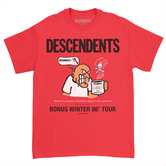 Descendents - Bonus Cup 86 Tour Red Men's T-shirt