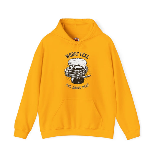 Worry Less and Drink Beer Hooded Sweatshirt