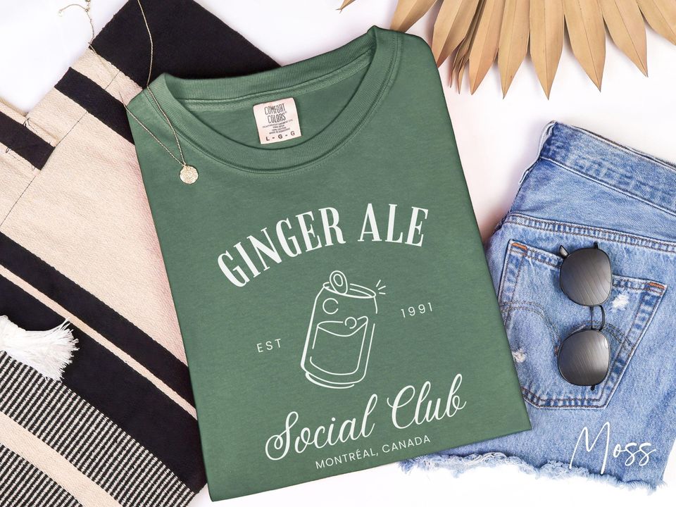 Shane Hollander Ginger Ale Soociial Clubb Shirt, Heated Rivalry Comfort Colors 1717, Gay Hockey Womens Boxy Tee Romance Book Game Changer Shirt