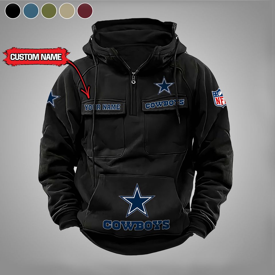 Dallas Cowboys Vintage Men Hoodies With Custom Name