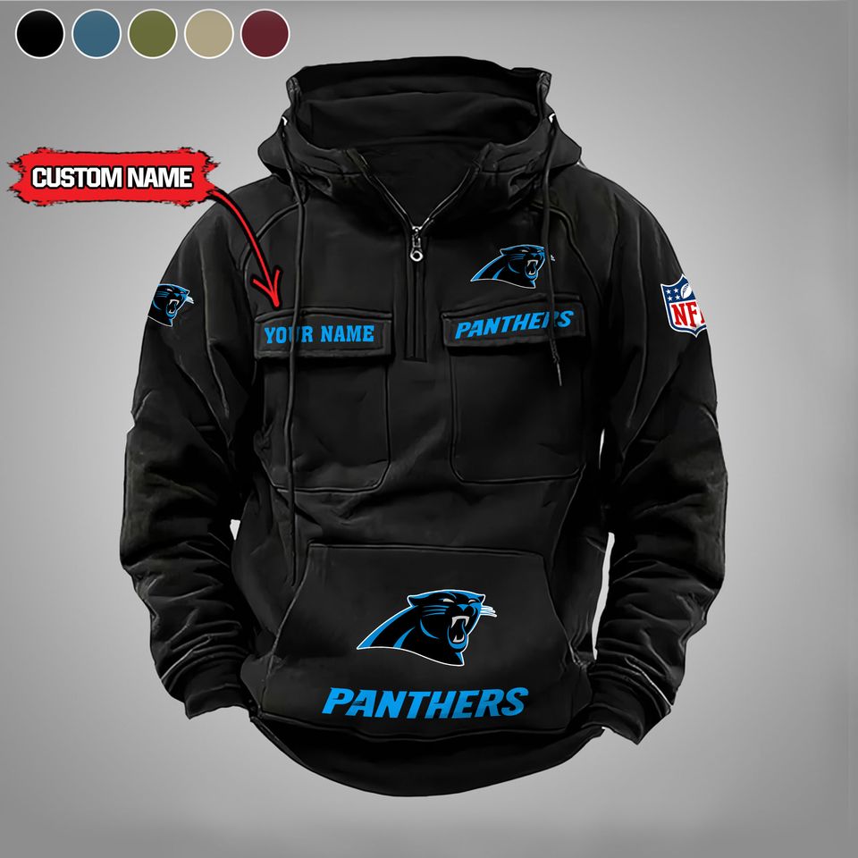 Carolina Panthers Custom Cargo Hoodie