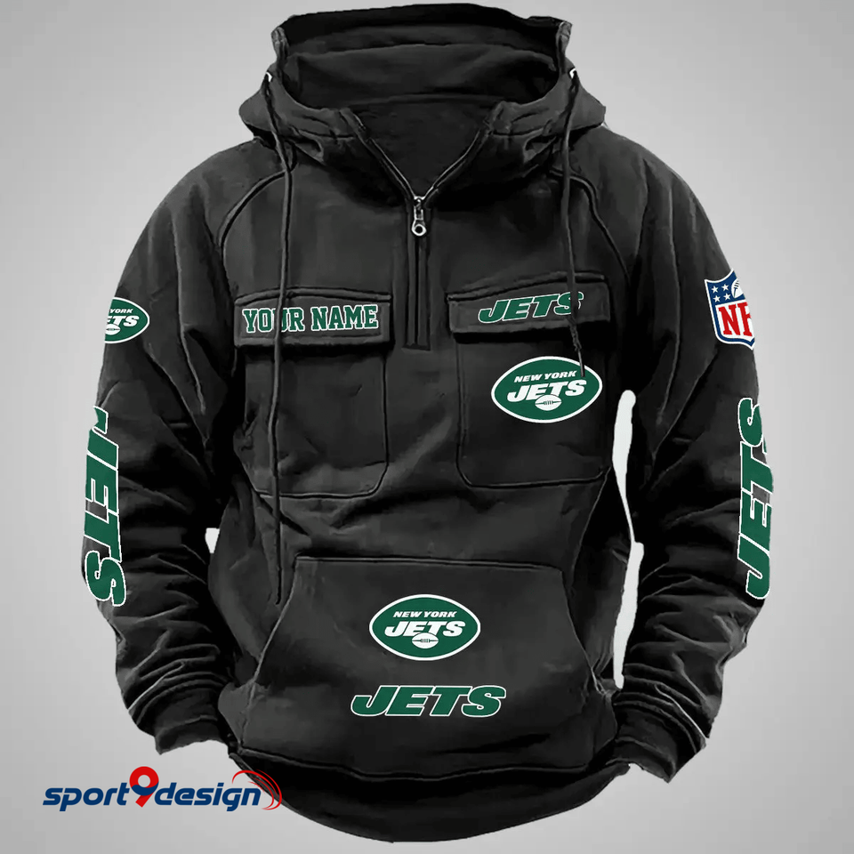 New York Jets Vintage Men Hoodie AZVMHD102 - Sport9Design