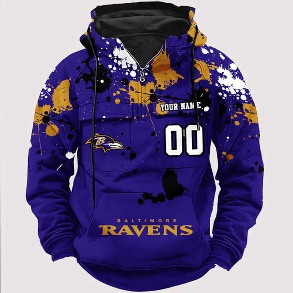Baltimore Raven Classic Revival 3D Hoodie