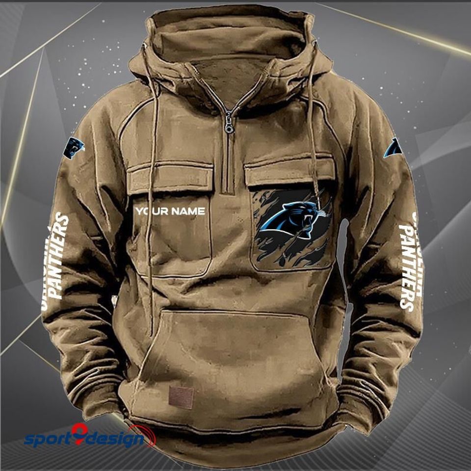 Carolina Panthers Vintage Men Hoodie AZVMHD036 - Sport9Design