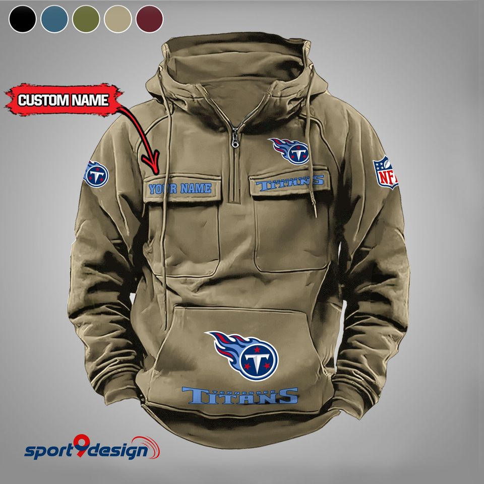 Tennessee Titans Custom Cargo Hoodie, Gift For Fan