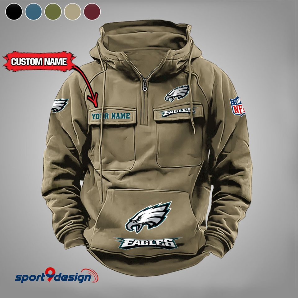Eagle Custom Cargo Hoodie For Fan