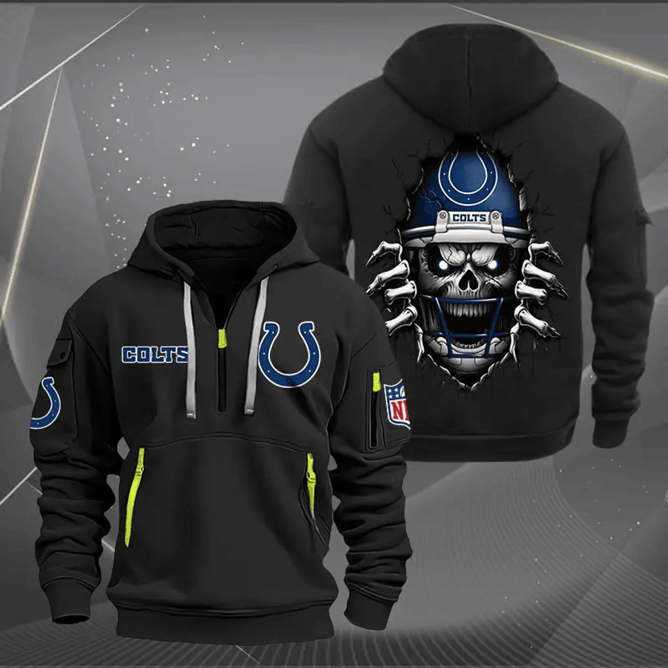 Indianapolis Colts NNHT1277 Zip Hoodie Multicolor 2024 Edition - Sport9Design