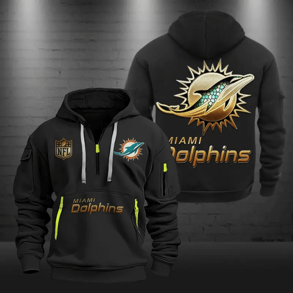 Miami Dolphins DMHT0616 Zip Hoodie Multicolor 2024 Edition - Sport9Design