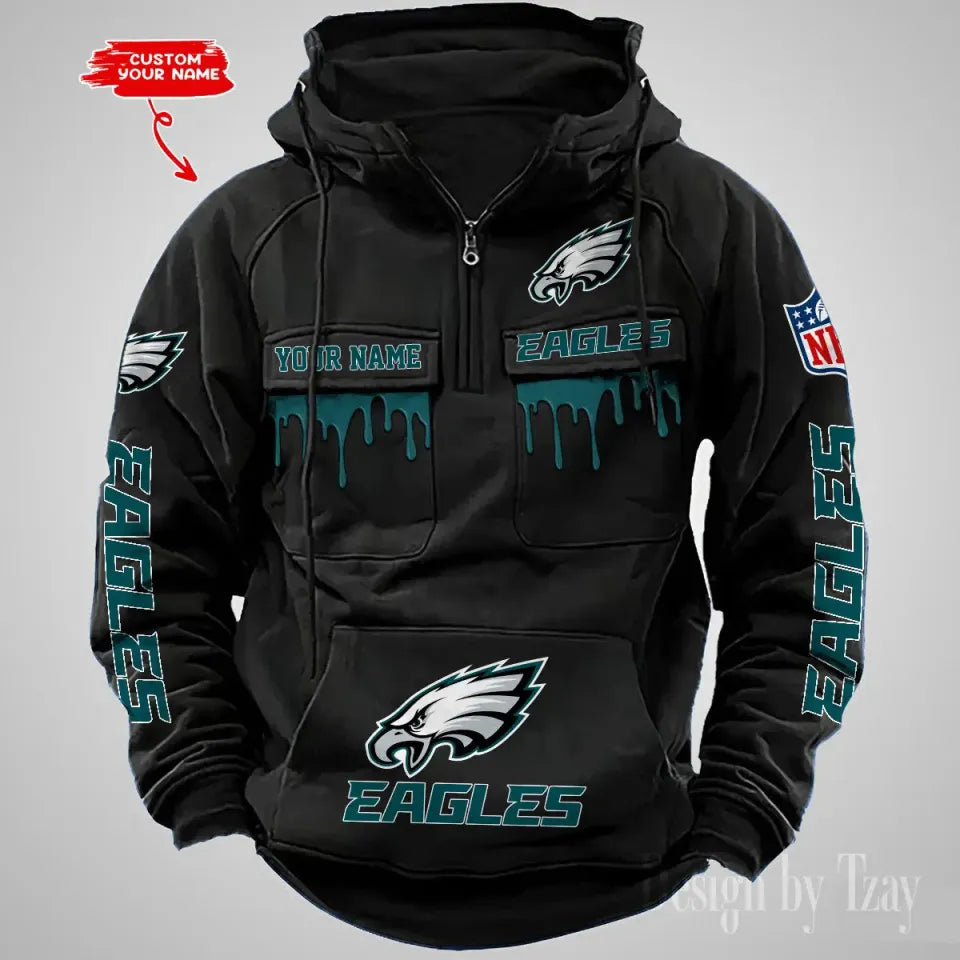 PhEagle Custom Vintage Hoodie For Men
