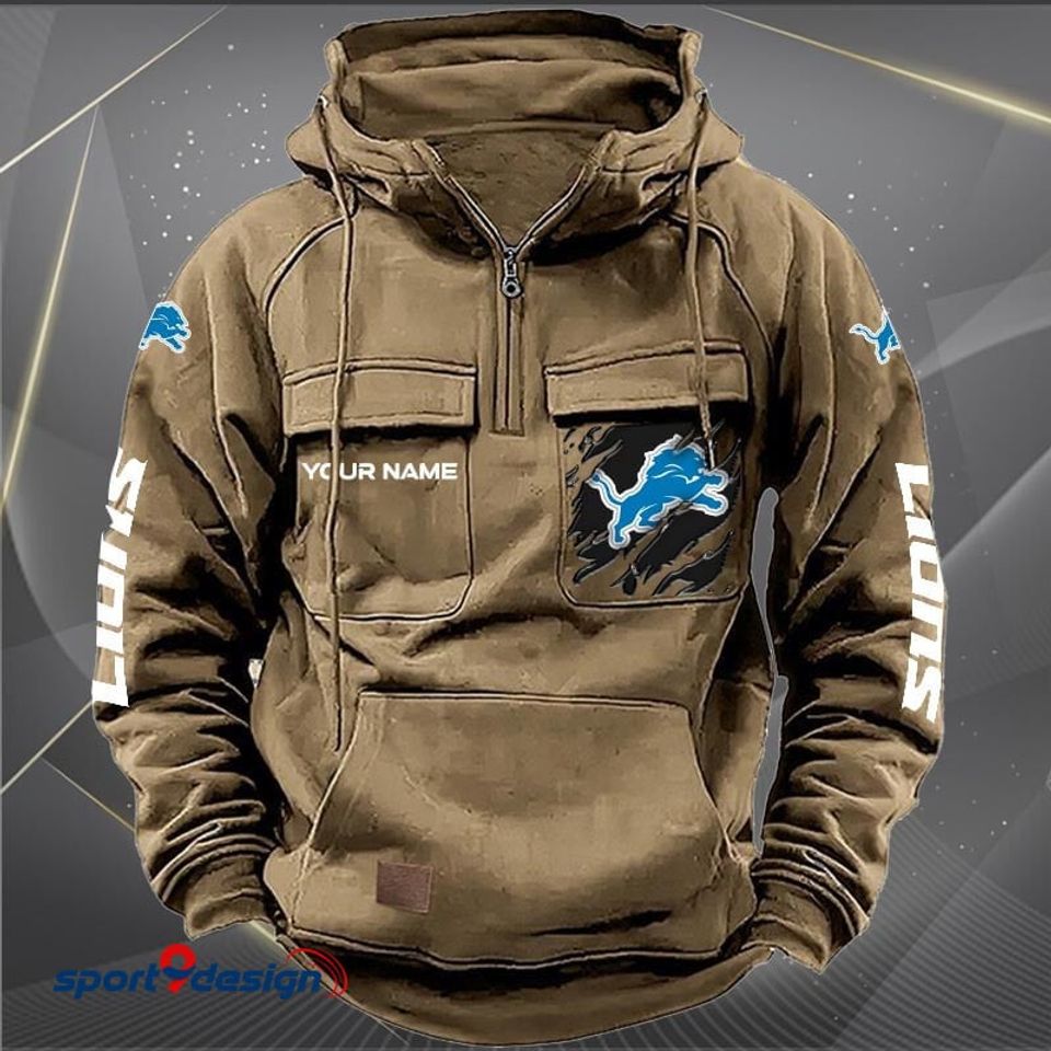 Detroit Lions Vintage Men Hoodie