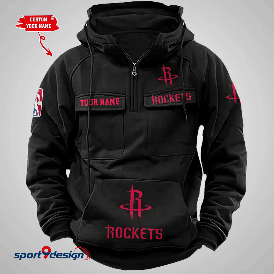 Houston Rockets Vintage Men Hoodie AZVMHD233 - Sport9Design