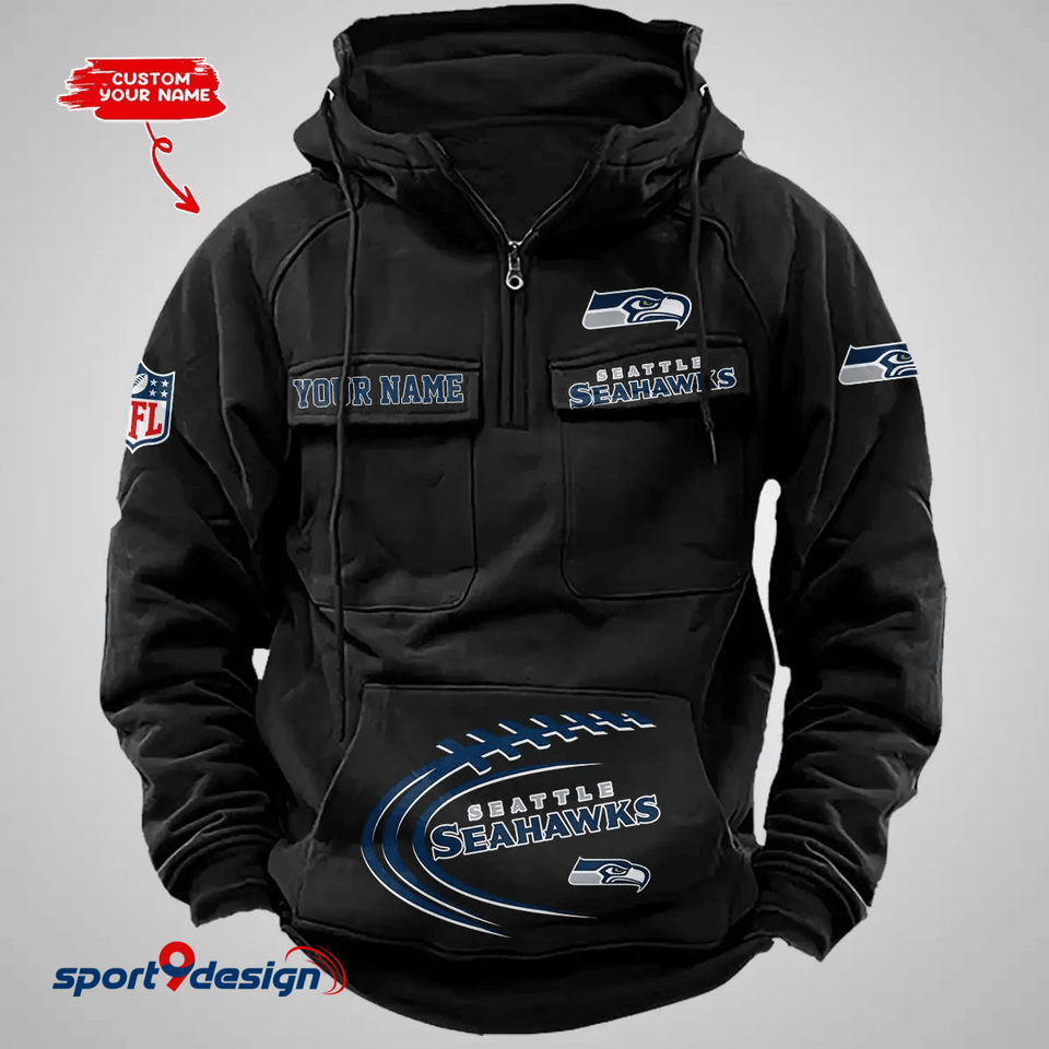 Seattle Seahawk Vintage Men Hoodie
