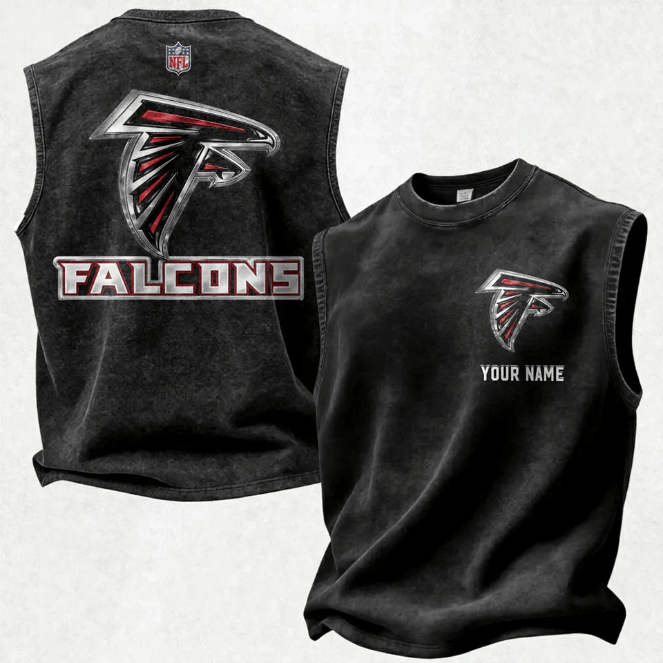 Atlanta Falcons Double Sided Mineral Wash Tank Top