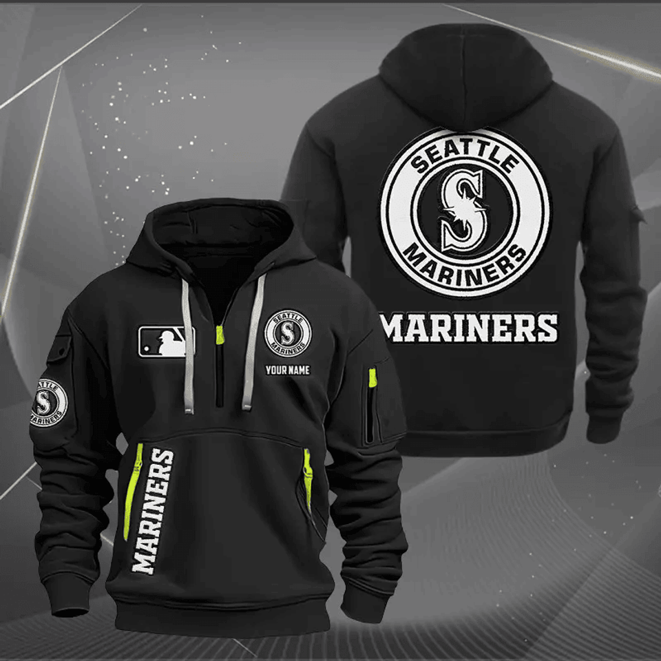 Seattle Mariners Tactical Hoodie, Baseball Fan Hoodie, Military Style Sweatshirt