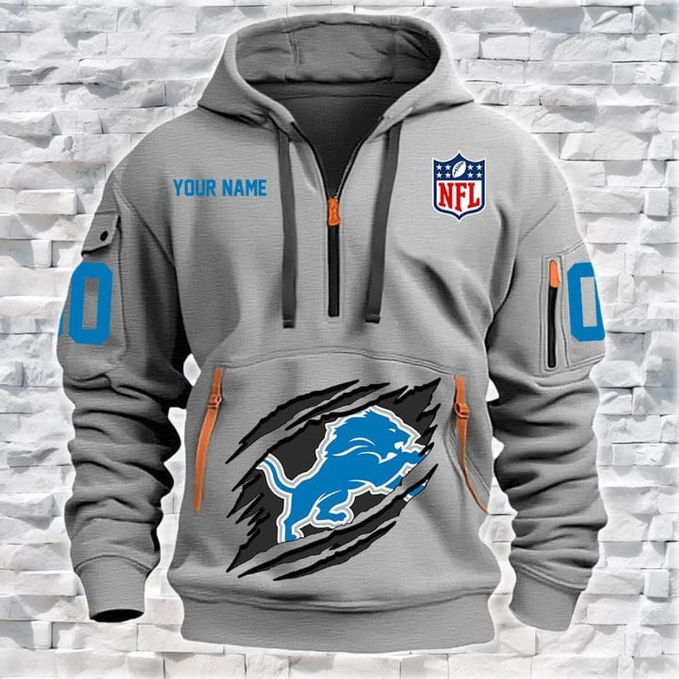 Detroit Lions Heavy Hoodie AZHEAVYHD007