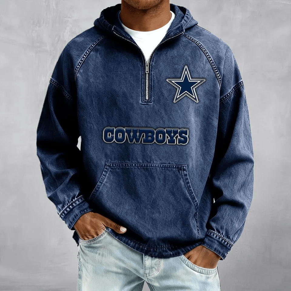 Dallas Cowboys Men's Denim Hoodie