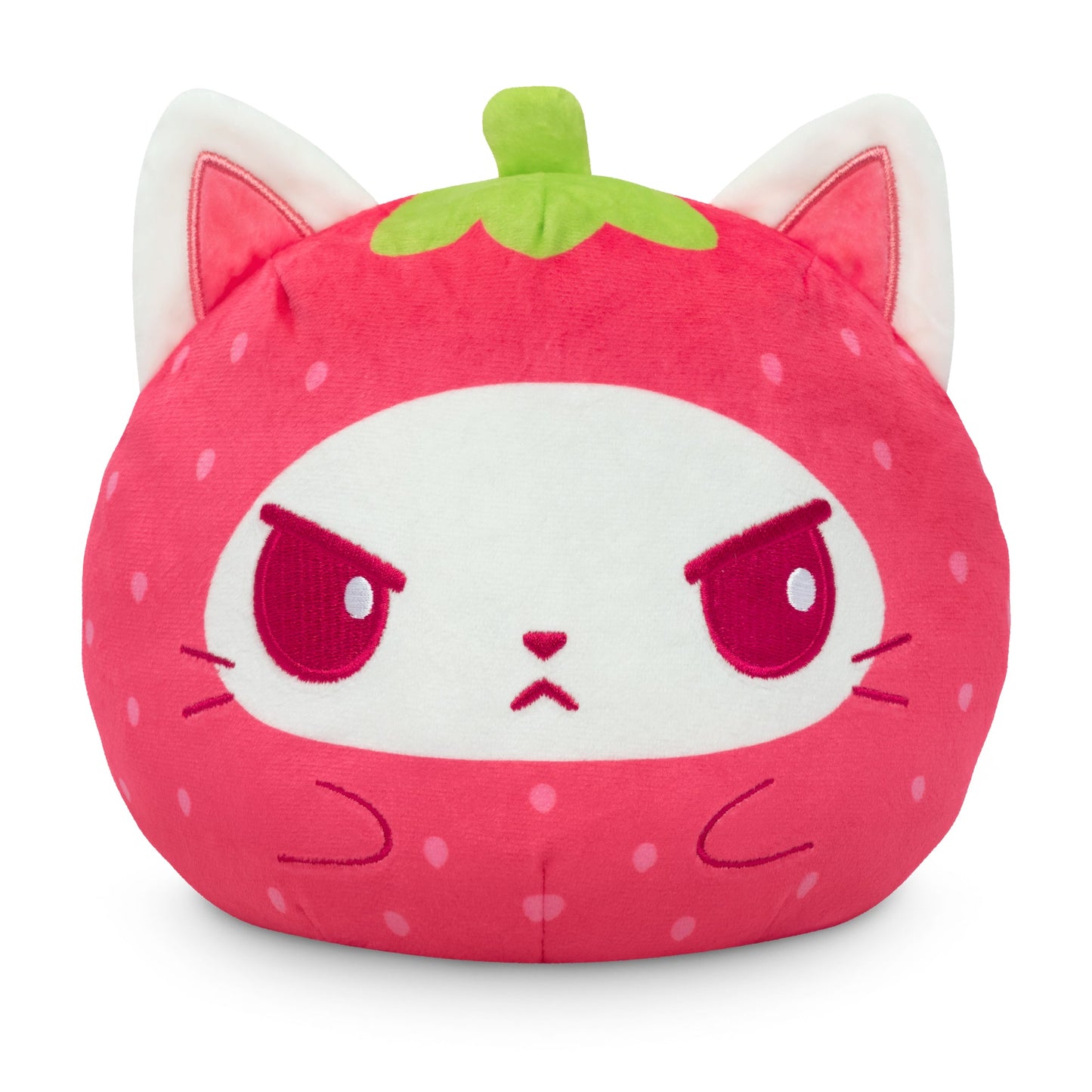 Chocolate Strawberry Cat 6" Reversible Plushie