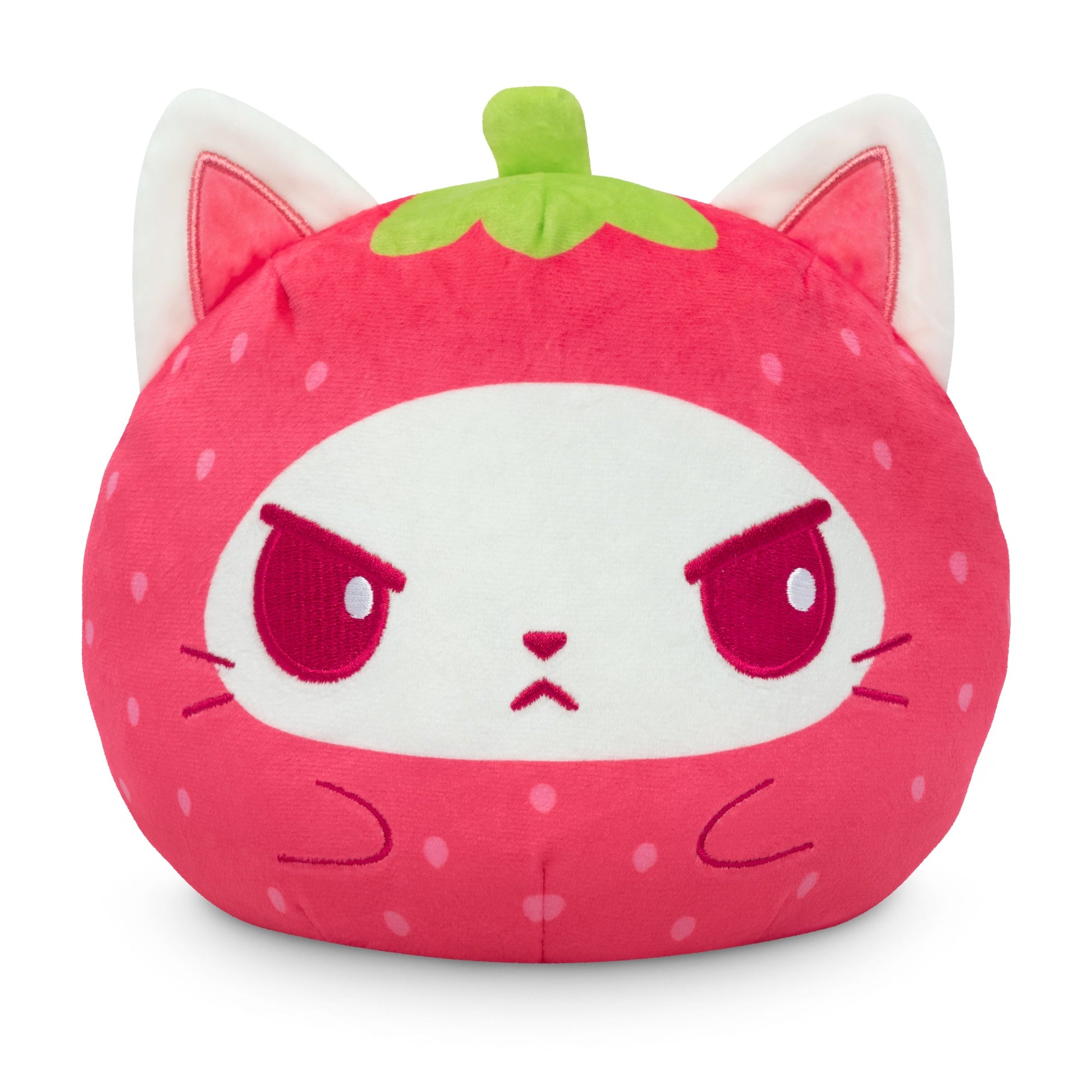 Chocolate Strawberry Cat 6" Reversible Plushie