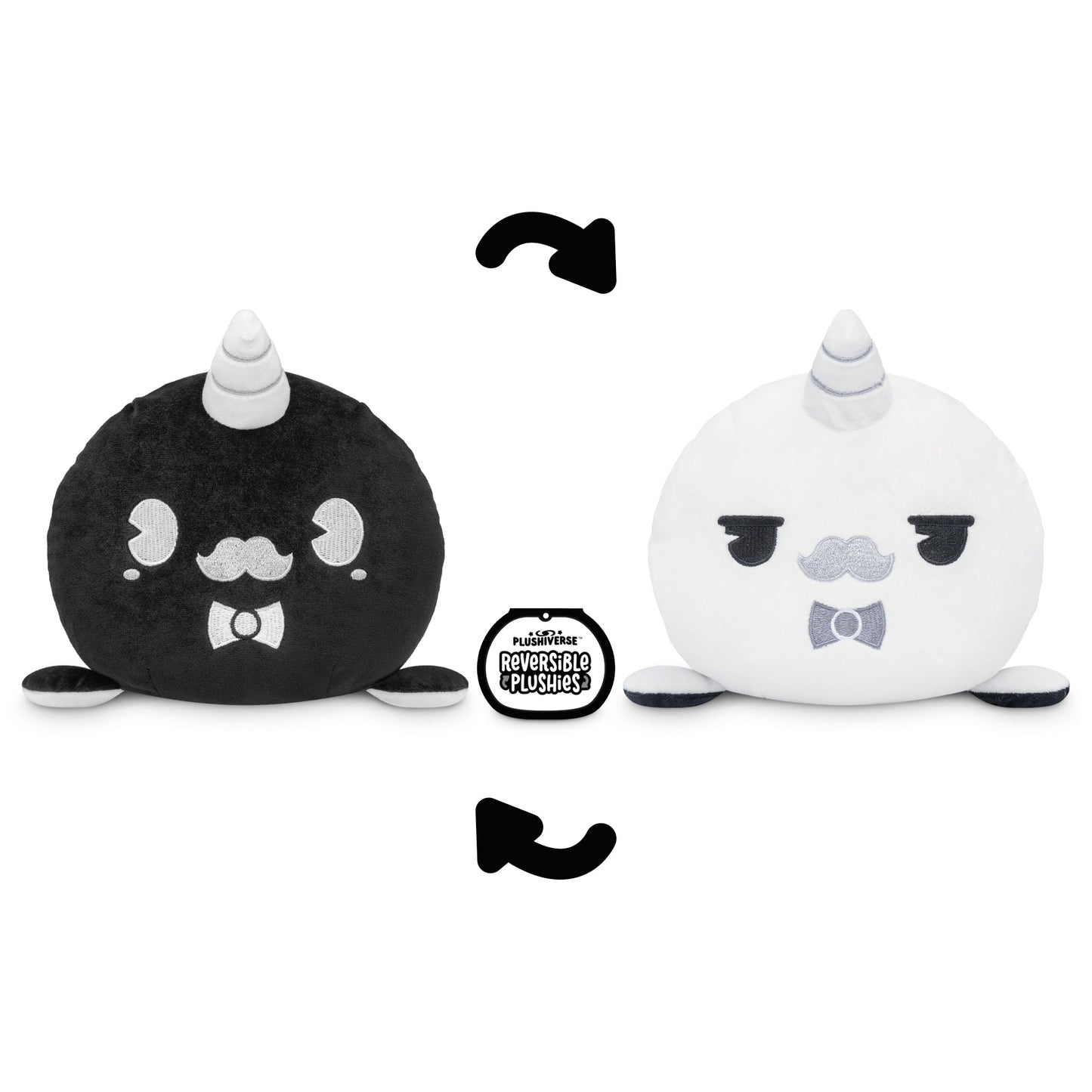Rubberhose Dapper Narwhal 6" Reversible Plushie
