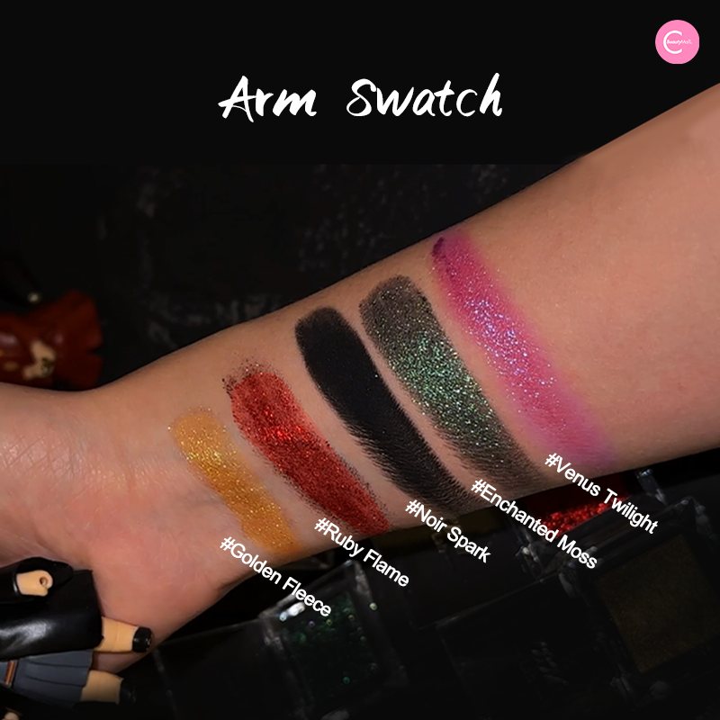 NOIRICORN X @ghoul.in.japan retro glam holiday limited Duochrome Eyeshadow Collection - #Ruby Flame