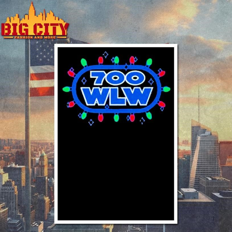 700 wlw christmas lights shirt