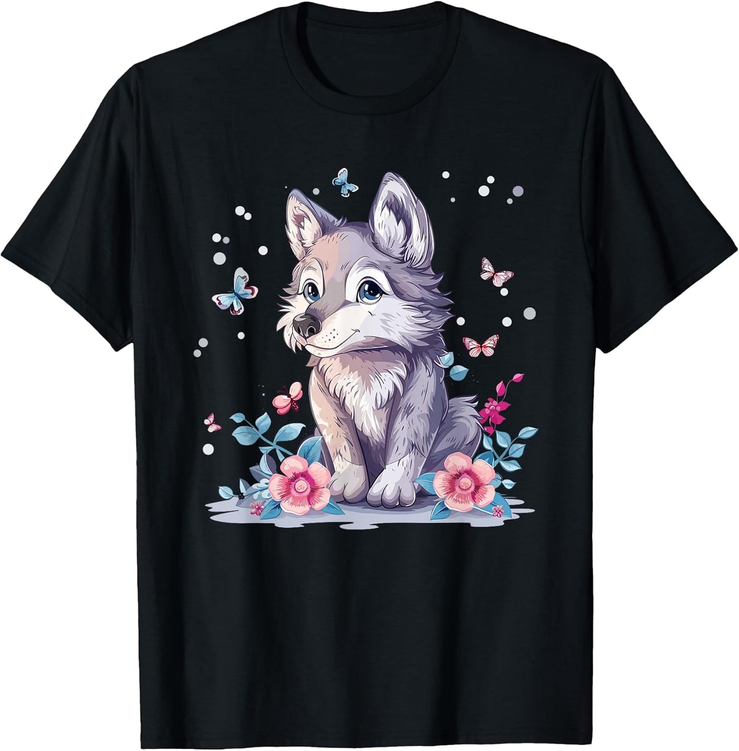 Colorful Wolf Art I Cartoon Wolf